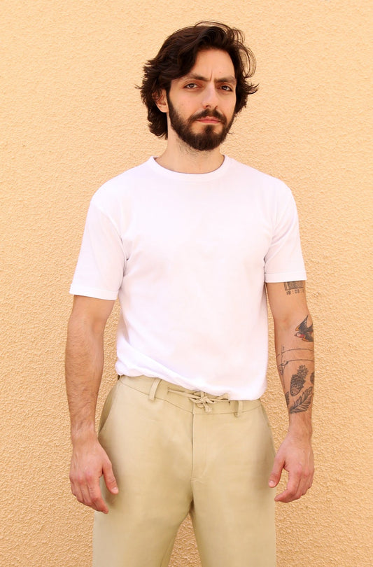 FOOTLOOSE’ T-SHIRT WHITE | REVERSED SLEEVES