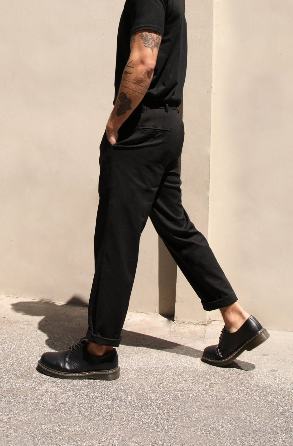 LINEN PANTS BLACK