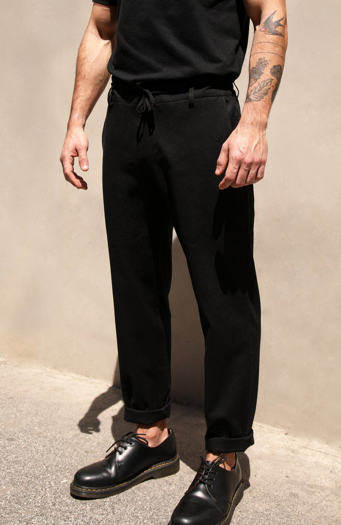 LINEN PANTS BLACK