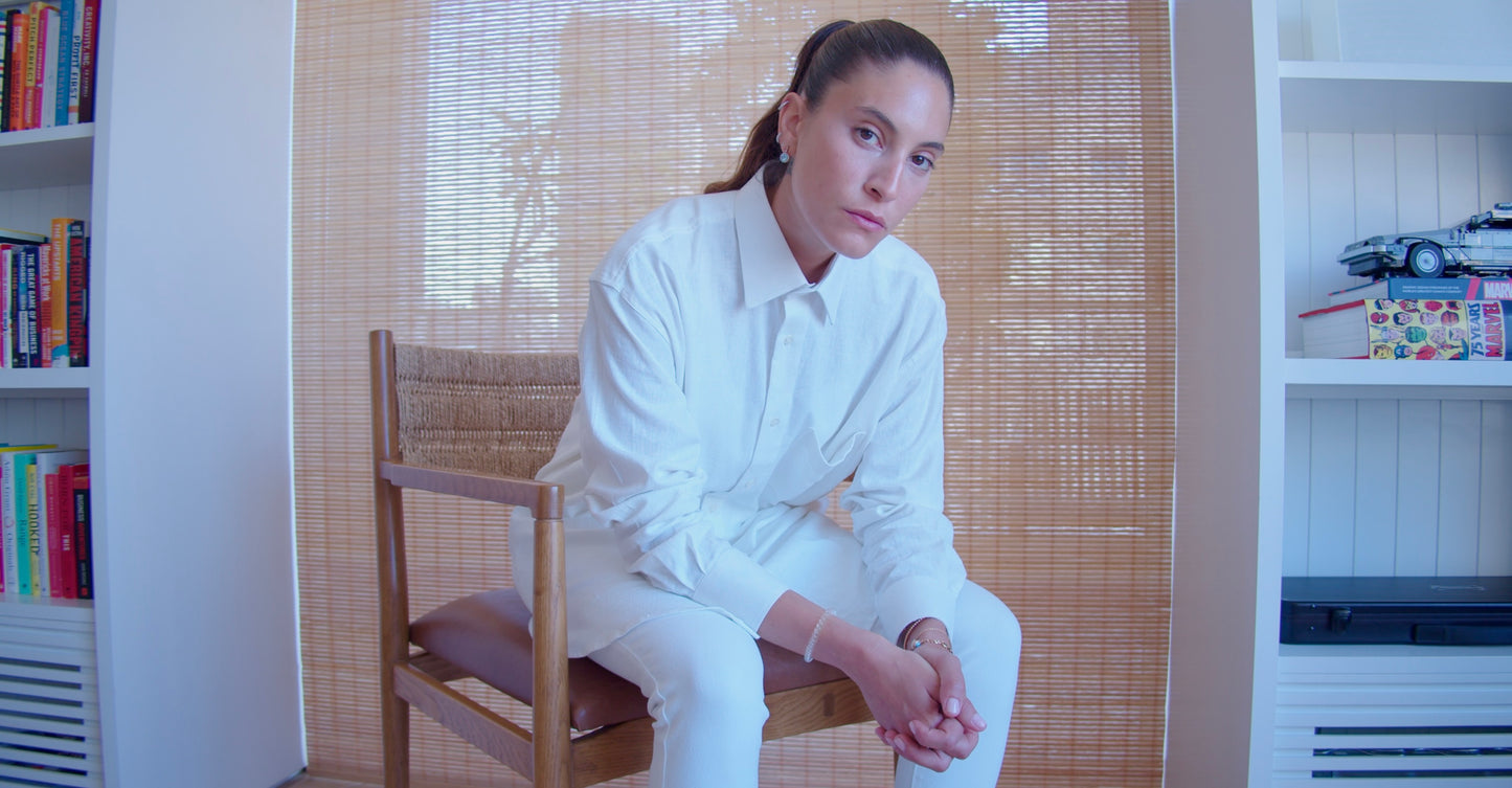 OVERSIZED LINEN SHIRT SALT WHITE