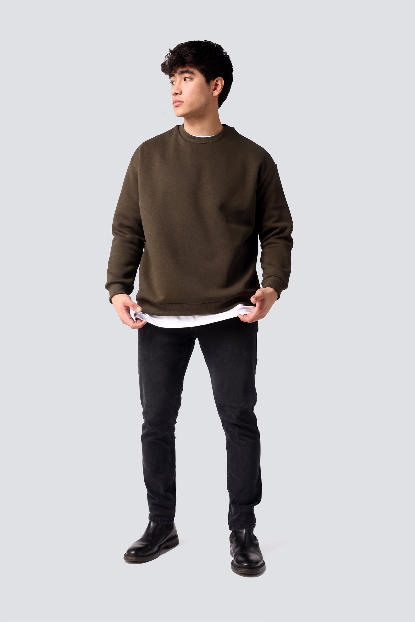 OVERSIZED SWEATSHIRT KAKI