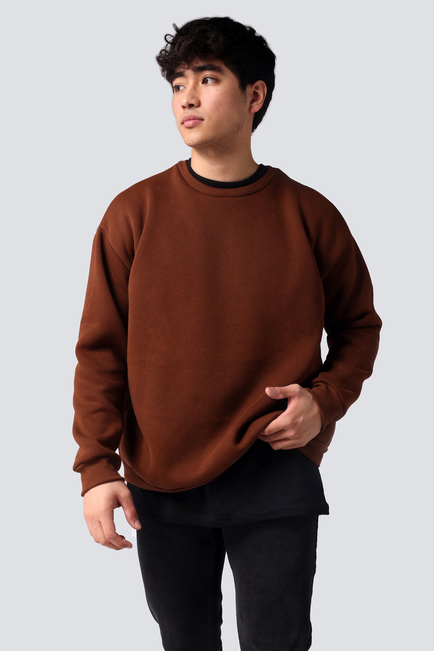 OVERSIZED SWEATSHIRT BROWN