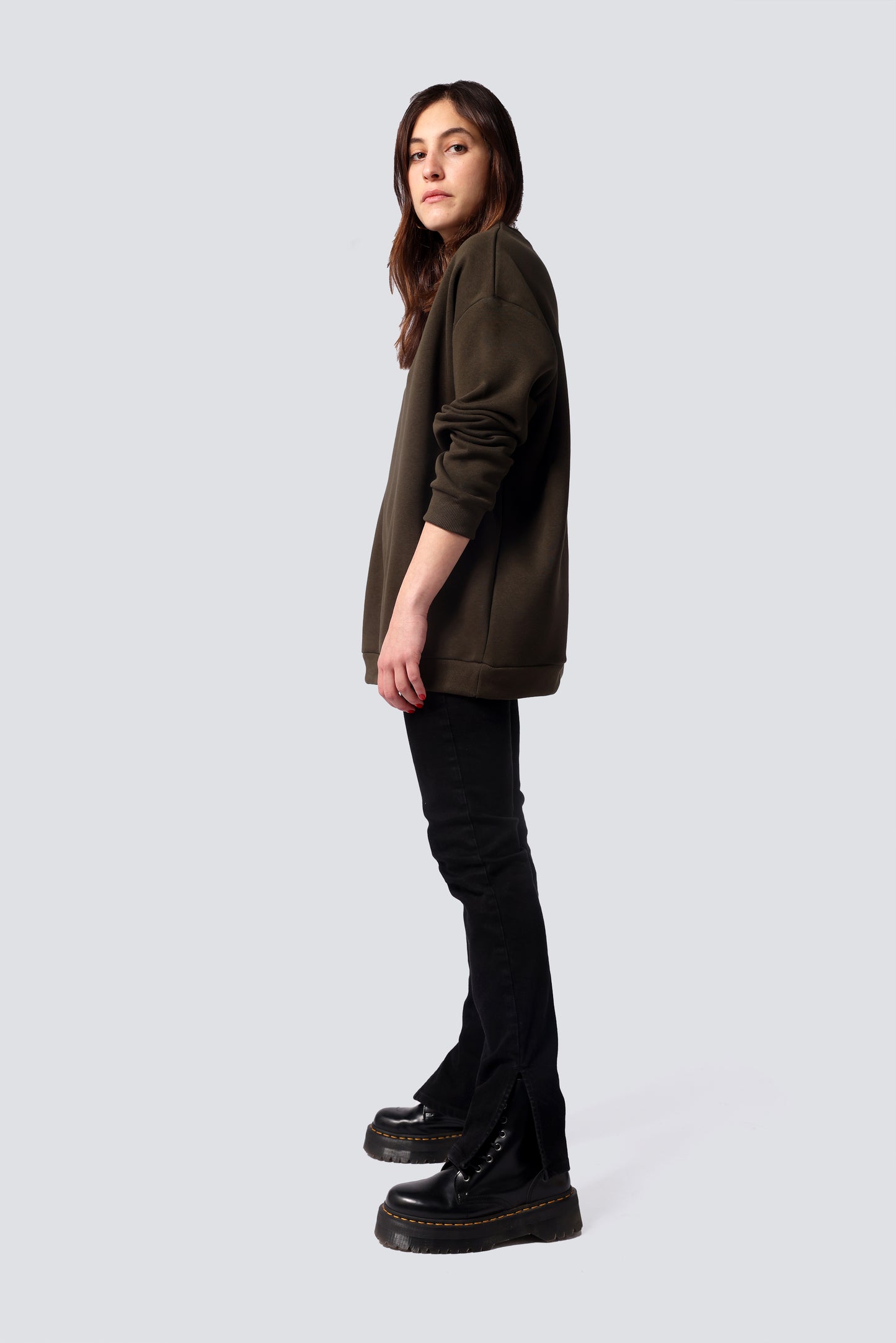 OVERSIZED SWEATSHIRT KAKI
