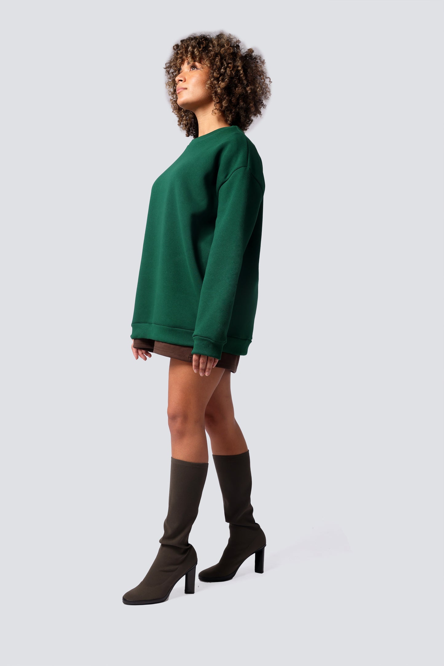 OVERSIZED SWEATSHIRT BOTTLE GREEN