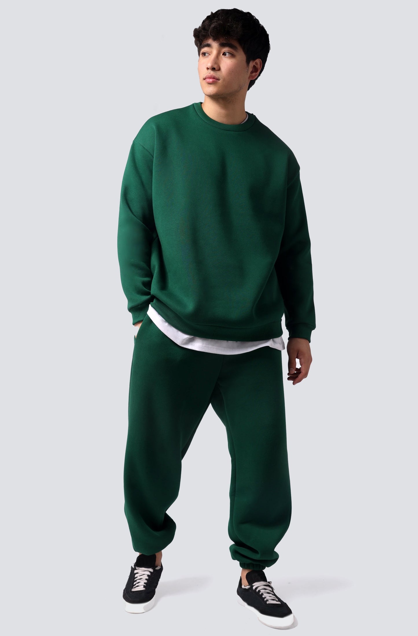 OVERSIZED SWEATSHIRT BOTTLE GREEN