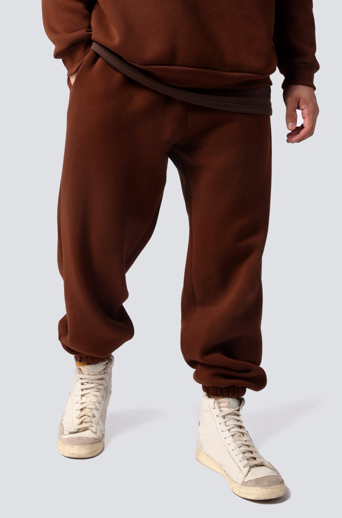 PUFFY SWEATPANTS BROWN