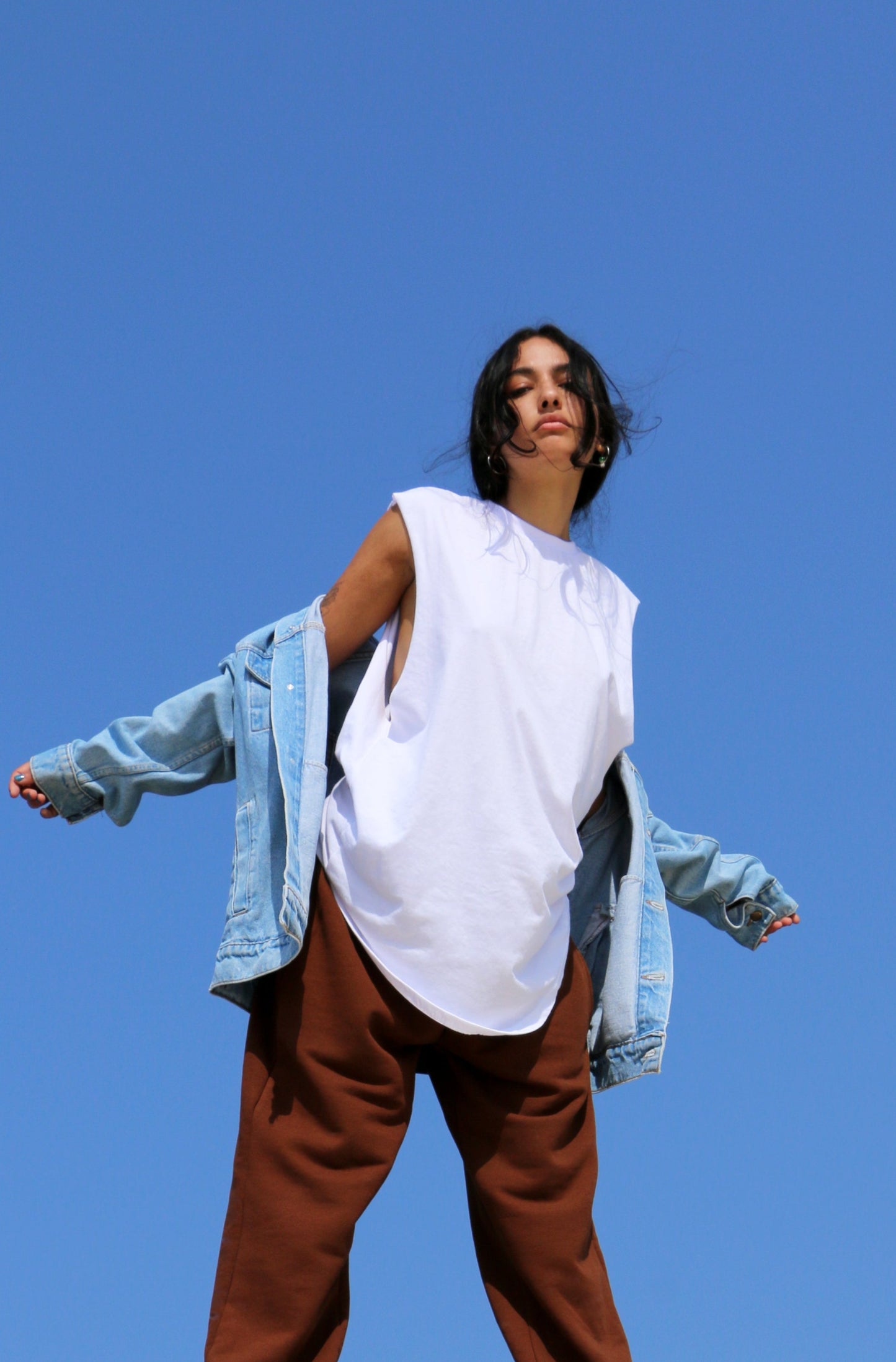 SLEEVELESS T-SHIRT WHITE