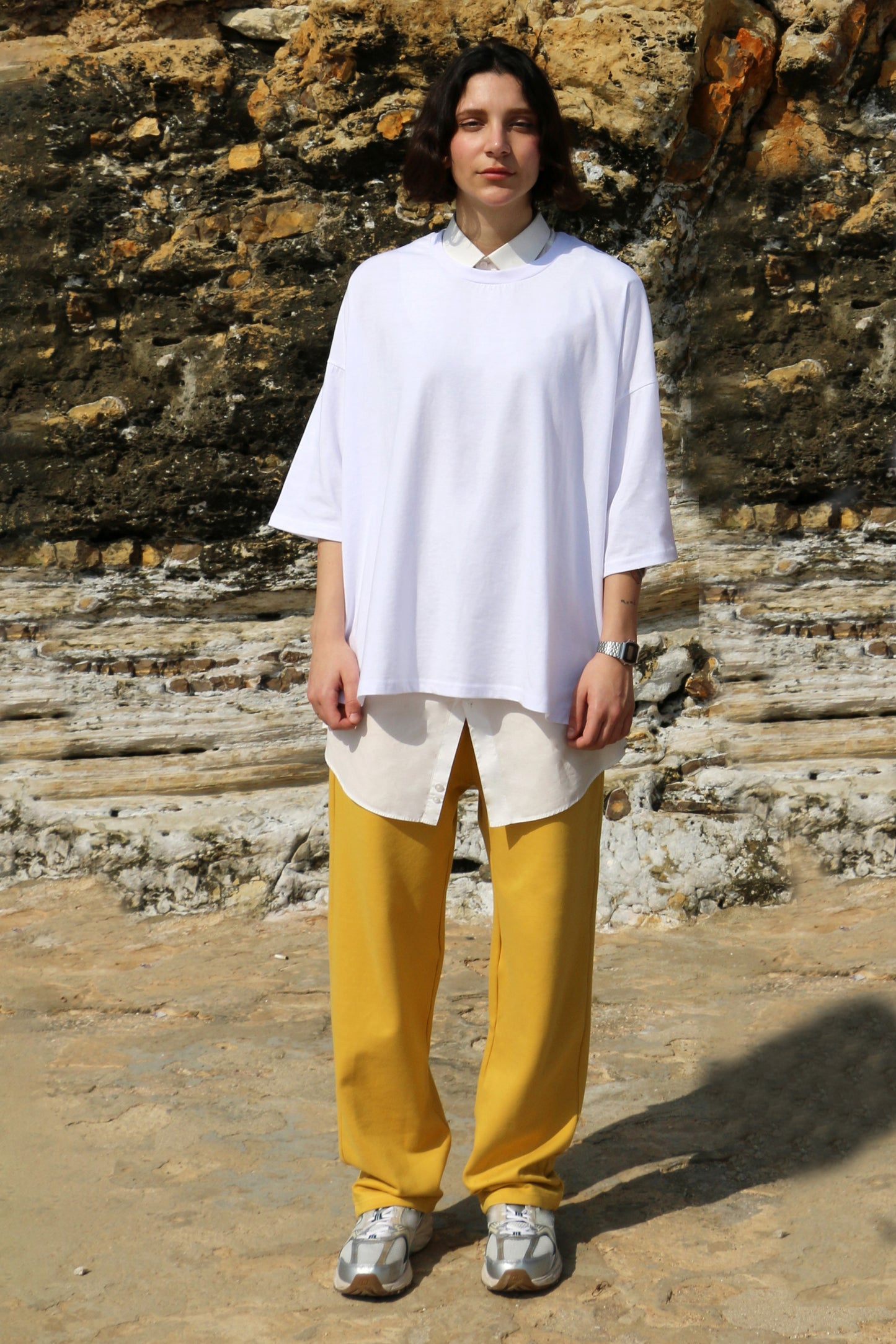KIKU’ SWEATPANTS/PANTS MUSTARD YELLOW